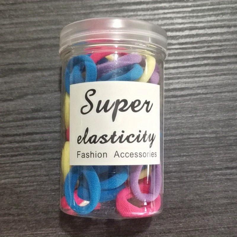 50 Pcs Multicolor Hair Ties for Girls, Soft Elastic Ponytail Holders