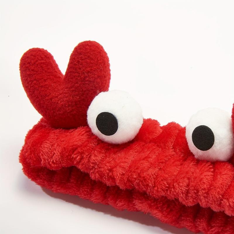Cartoon Crab Headband for Women Girls - Skincare Hair Band