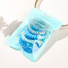 6pcs Candy Spiral Hair Tie Hair Sing No Crease Hair Ring Hair Accessories