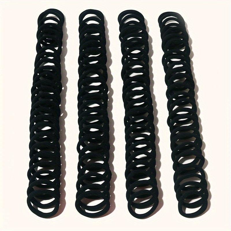 100pcs Seamless Hair Tie Ponytail Rope Elastic Hair Accessories