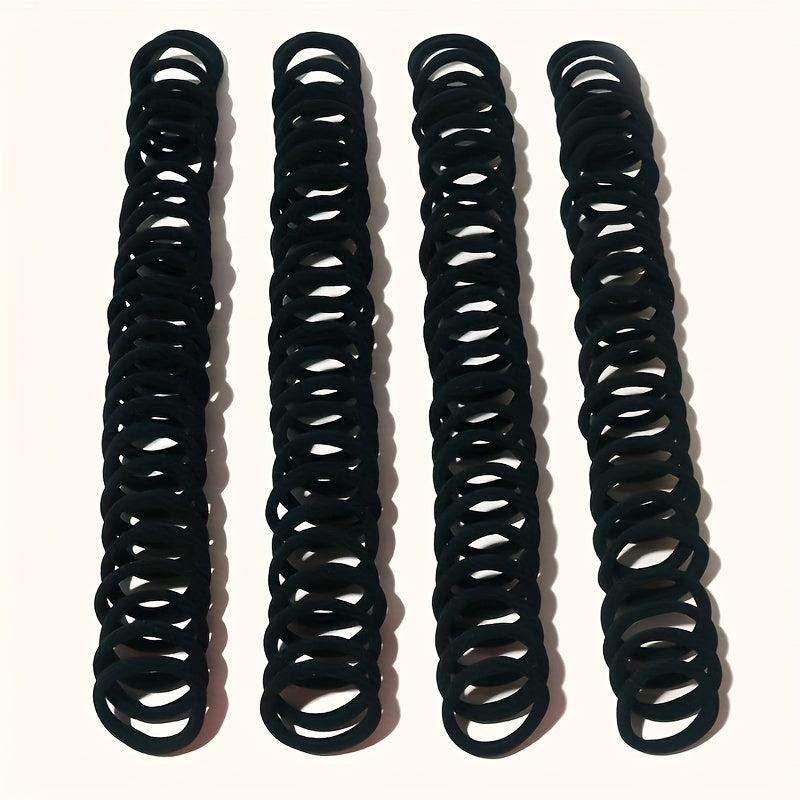 100pcs Seamless Hair Tie Ponytail Rope Elastic Hair Accessories