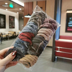 100pcs Seamless Hair Tie Ponytail Rope Elastic Hair Accessories
