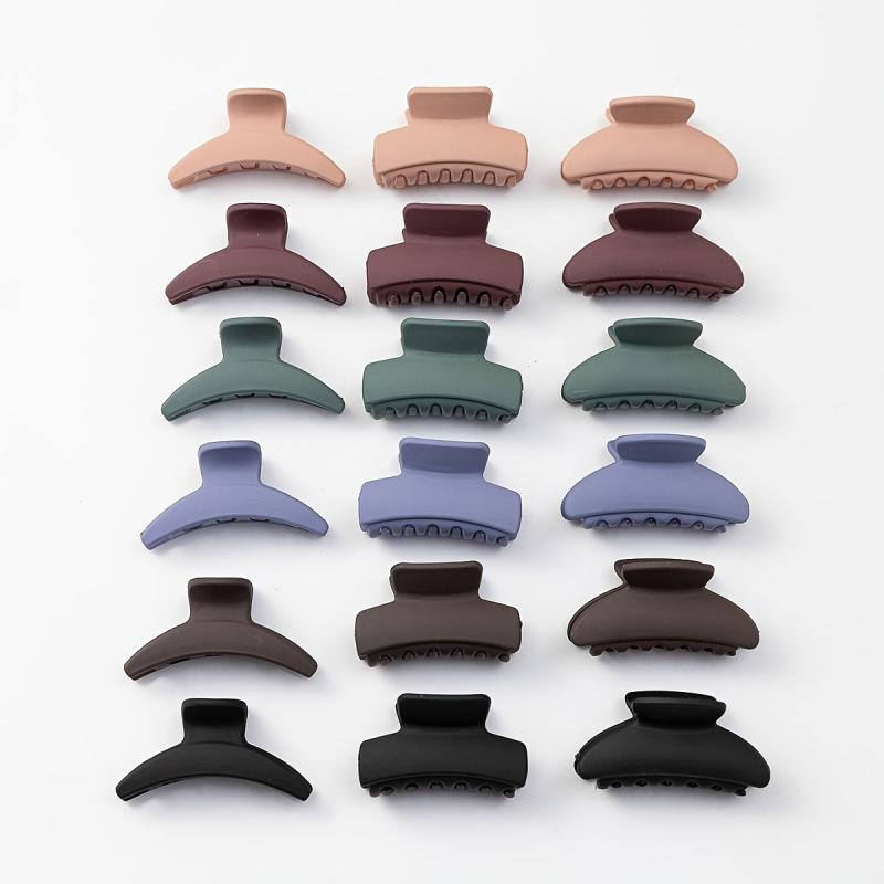 18pcs Large Hair Claw Clips Strong Hold Barrette Clamps Hair Styling Accessories
