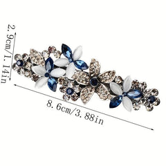 Rhinestone Flower Hair Clip French Barrette Hair Accessories