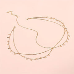 Golden Chain Boho Head Piece with Tassel Hair Accessories for Women