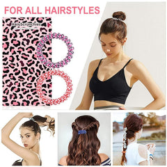 8pcs Spiral Hair Ties Hair Bands Coil Y2K Hair Accessories For Active Women