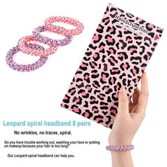 8pcs Spiral Hair Ties Hair Bands Coil Y2K Hair Accessories For Active Women
