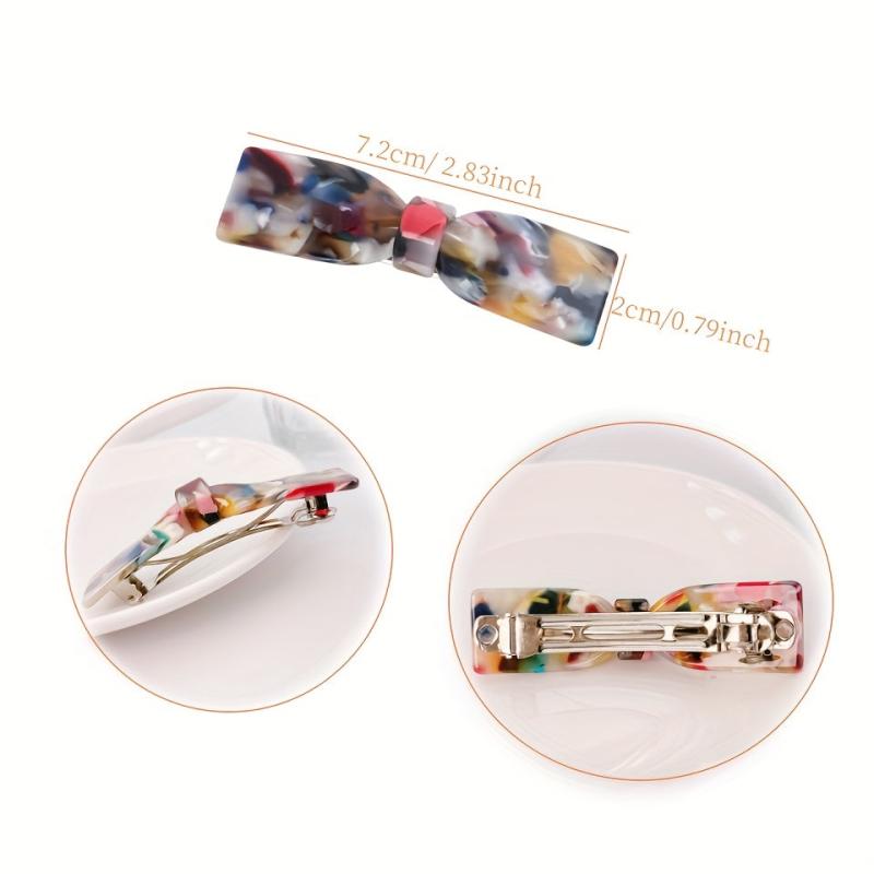 Bowknot Acetate French Barrette Hair Clip Hair Accessories