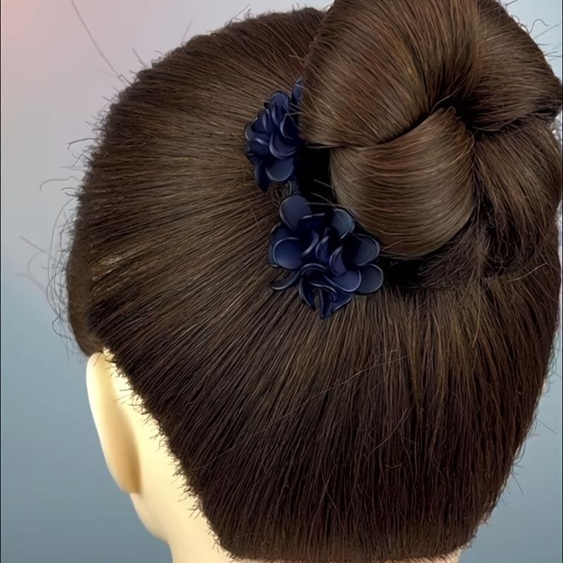 Petal Hair Bun Maker Hair Styling Tool Flower Headdress Hair Ornament