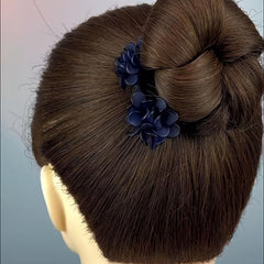Petal Hair Bun Maker Hair Styling Tool Flower Headdress Hair Ornament