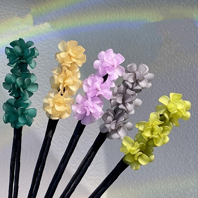 Petal Hair Bun Maker Hair Styling Tool Flower Headdress Hair Ornament