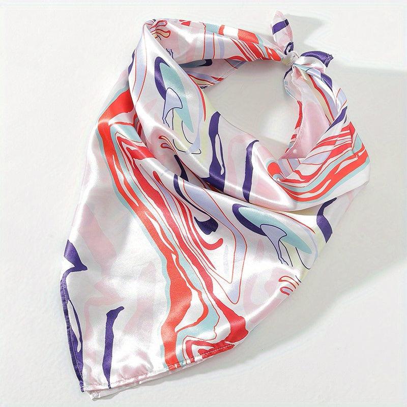 Boho Block Bandana Colorful Headband Retro Headdress Hair Accessories