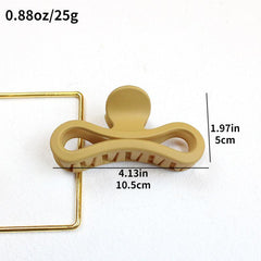 Frosted Bow Hair Claw Clip Strong Hold Grip Hair Jaw Clip for Thick Hair 1pc