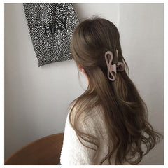 Frosted Bow Hair Claw Clip Strong Hold Grip Hair Jaw Clip for Thick Hair 1pc