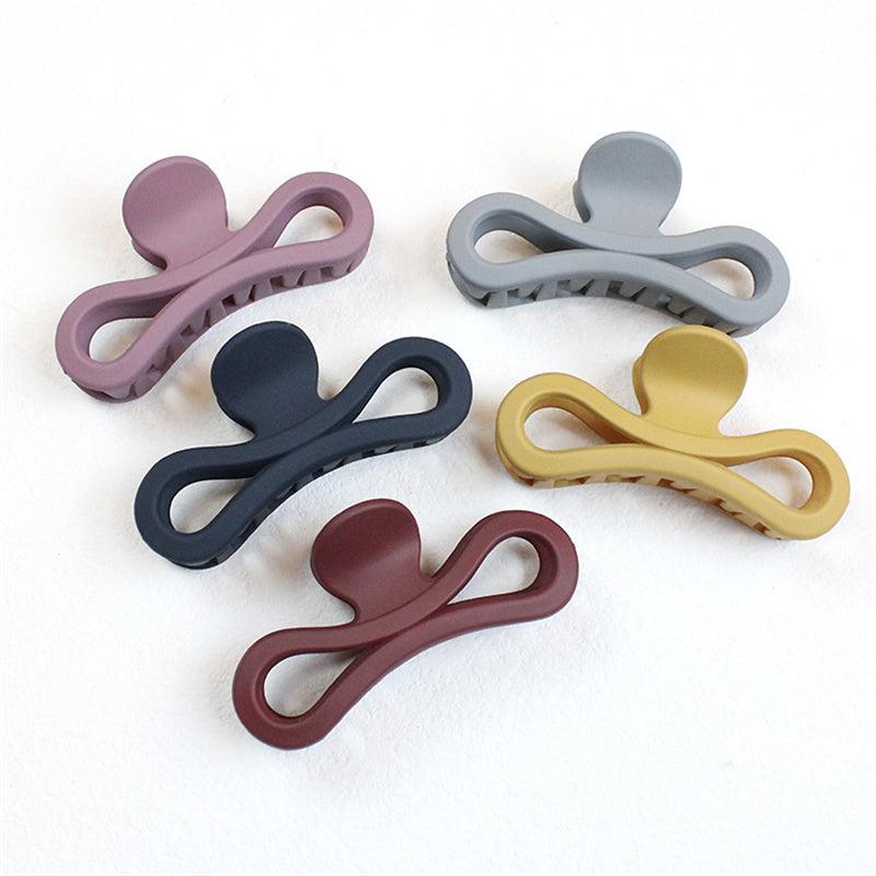 Frosted Bow Hair Claw Clip Strong Hold Grip Hair Jaw Clip for Thick Hair 1pc
