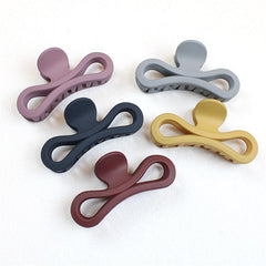Frosted Bow Hair Claw Clip Strong Hold Grip Hair Jaw Clip for Thick Hair 1pc