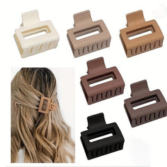 Matte Square Hair Claw Clip Non Slip Strong Hold Hair Jaw Clip for Thick Hair
