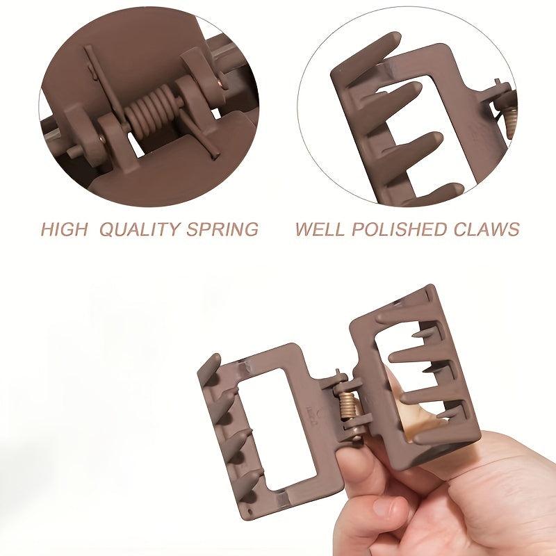 Matte Square Hair Claw Clip Non Slip Strong Hold Hair Jaw Clip for Thick Hair