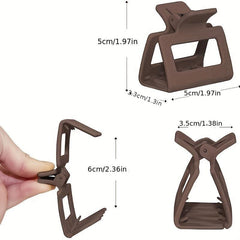 Matte Square Hair Claw Clip Non Slip Strong Hold Hair Jaw Clip for Thick Hair