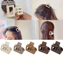 Matte Square Hair Claw Clip Non Slip Strong Hold Hair Jaw Clip for Thick Hair