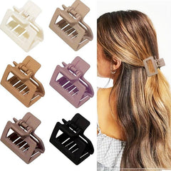 Matte Square Hair Claw Clip Non Slip Strong Hold Hair Jaw Clip for Thick Hair