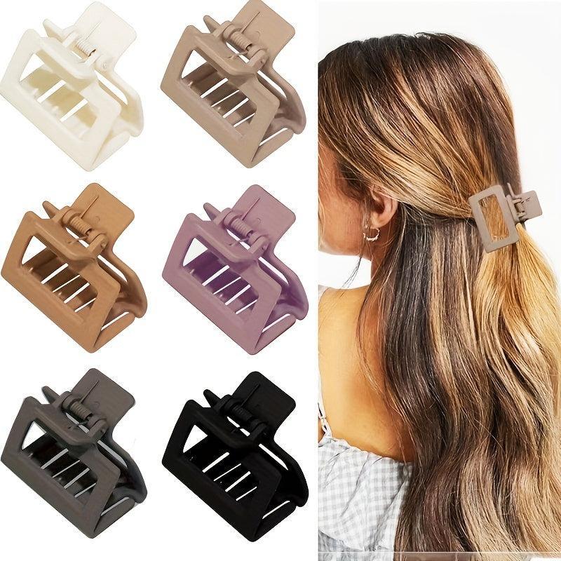 Matte Square Hair Claw Clip Non Slip Strong Hold Hair Jaw Clip for Thick Hair