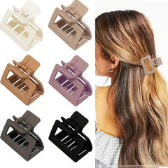 Matte Square Hair Claw Clip Non Slip Strong Hold Hair Jaw Clip for Thick Hair