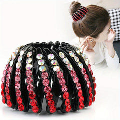 Rhinestone Bun Nest Claw Vintage Hair Clip