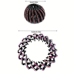 Rhinestone Bun Nest Claw Vintage Hair Clip
