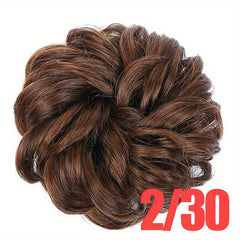 Curly Hair Bun Extensions Elastic Scrunchies Chignon Donut Updo Hair Pieces