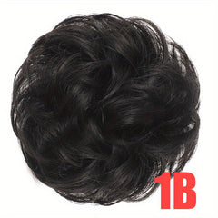 Curly Hair Bun Extensions Elastic Scrunchies Chignon Donut Updo Hair Pieces