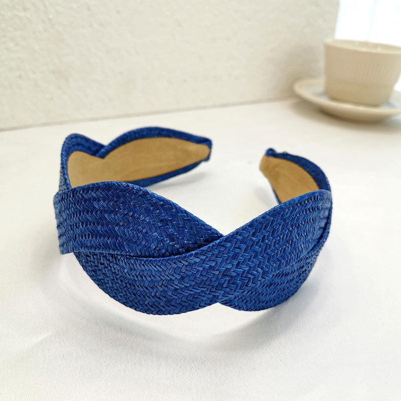 Boho Braided Headband Wide Brimmed Non-Slip Hair Hoop