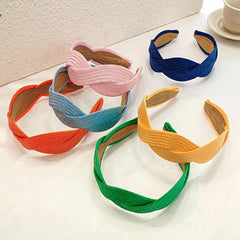 Boho Braided Headband Wide Brimmed Non-Slip Hair Hoop
