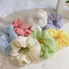 Large Mesh Scrunchie Headrope Elastic Hair Tie for Girls