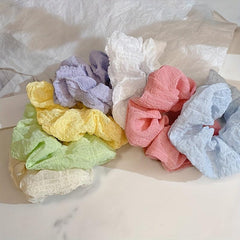 Large Mesh Scrunchie Headrope Elastic Hair Tie for Girls