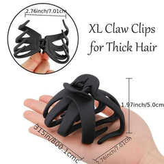 5pcs Frosted Hair Clip Octopus Hair Clip for Women Girls Solid Shark Clip