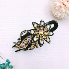 Rhinestone Flower Hair Clip Bridal Wedding Hair Grip