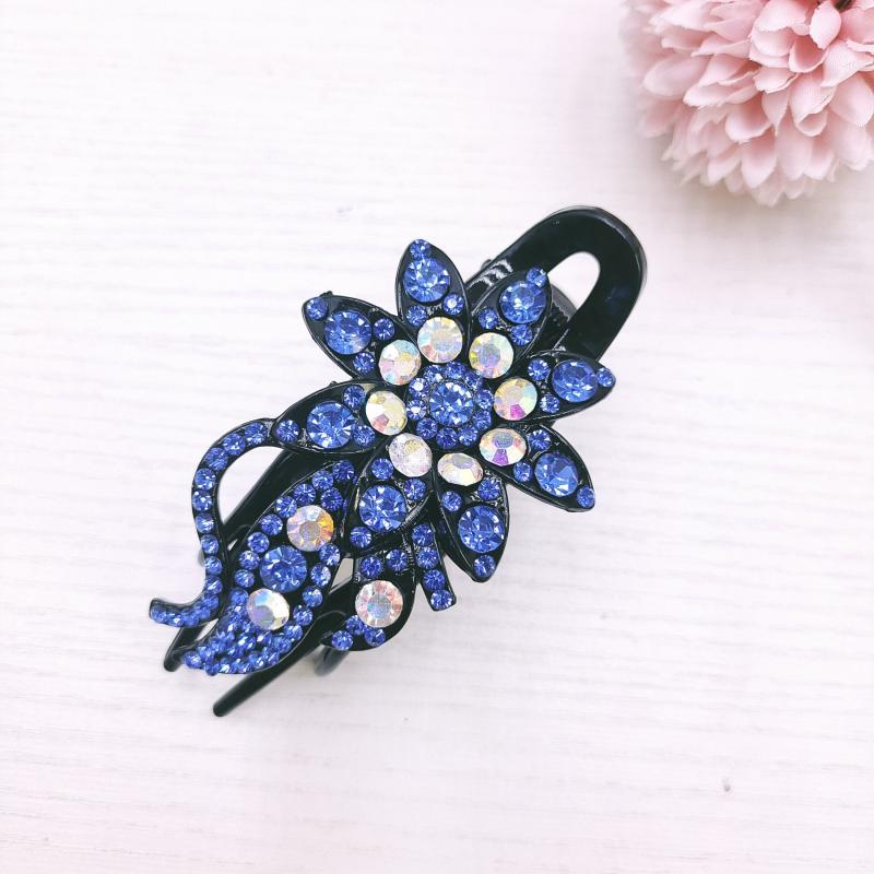 Rhinestone Flower Hair Clip Bridal Wedding Hair Grip