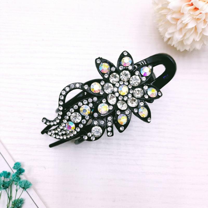 Rhinestone Flower Hair Clip Bridal Wedding Hair Grip