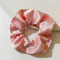 4pcs Solid Silky Scrunchies Hair Rope for Girls and Women