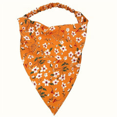 Floral Triangle Scarf Hair Tie Women's Headscarf NeckScarf Hair Band