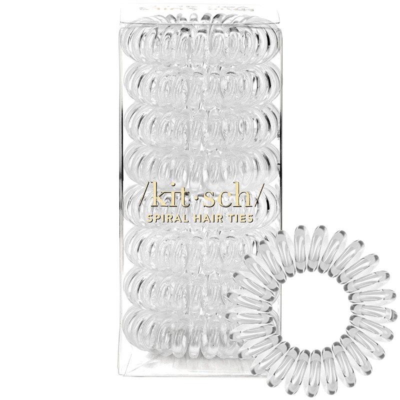 Spiral Hair Ties Waterproof Ponytail Holder Solid Hair Accessories