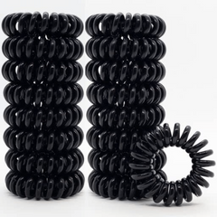 Spiral Hair Ties Waterproof Ponytail Holder Solid Hair Accessories