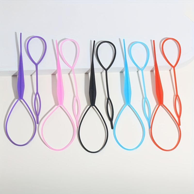 15pcs Topsy Tail Hair Tool Hair Braid Accessories Ponytail Maker Updo Hair Loop
