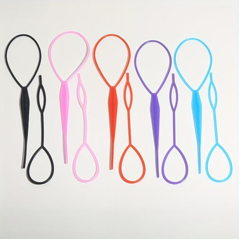 15pcs Topsy Tail Hair Tool Hair Braid Accessories Ponytail Maker Updo Hair Loop