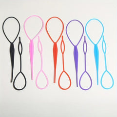 15pcs Topsy Tail Hair Tool Hair Braid Accessories Ponytail Maker Updo Hair Loop