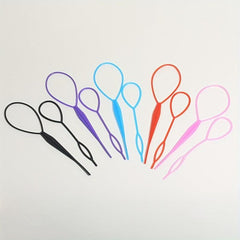 15pcs Topsy Tail Hair Tool Hair Braid Accessories Ponytail Maker Updo Hair Loop