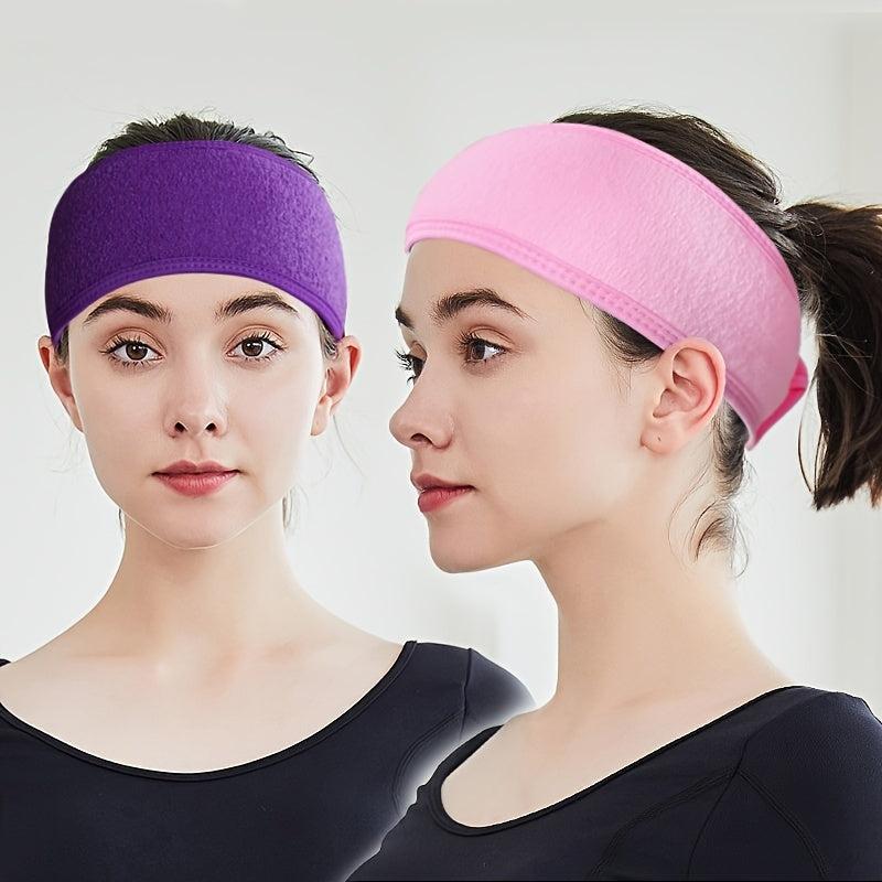 Facial Headband With Stretch Towel For Wash Face Spa Makeup
