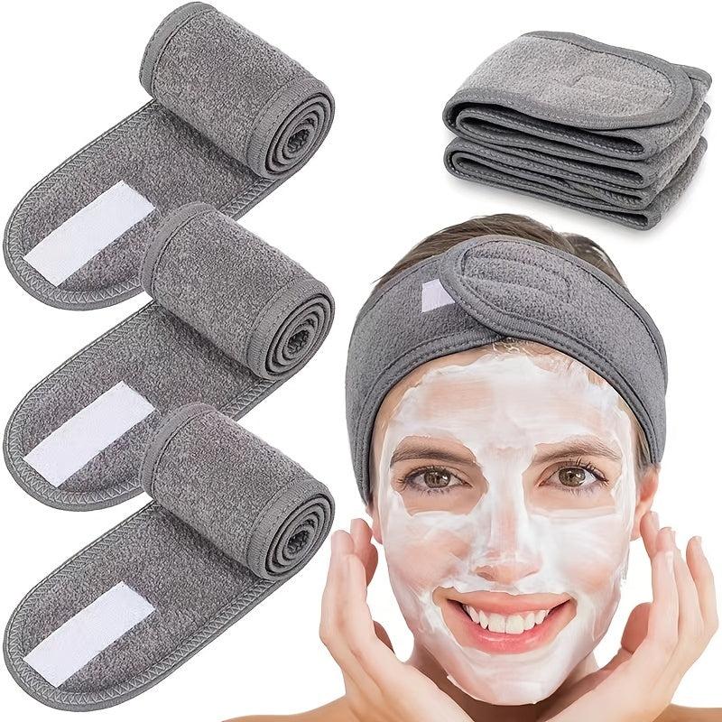 Facial Headband With Stretch Towel For Wash Face Spa Makeup