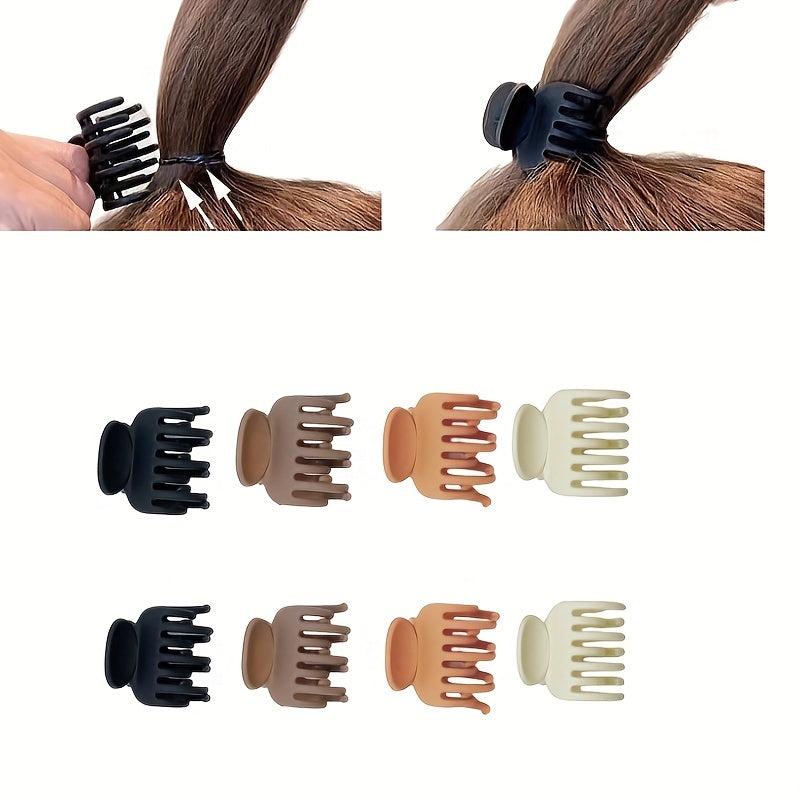 Small Hair Claw Solid Ponytail Holder Nonslip Hair Claw Clip